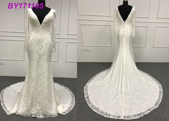 Real Sample Attractive A Line Ball Gown Wedding Dress For Mature Brides And Girls