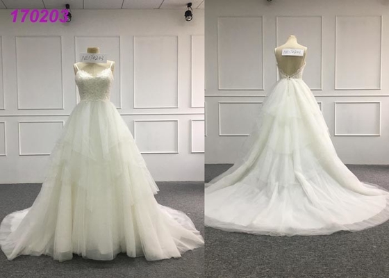 Glamorous Country Organza A Line Ball Gown Wedding Dress For Big Girls Plus Size