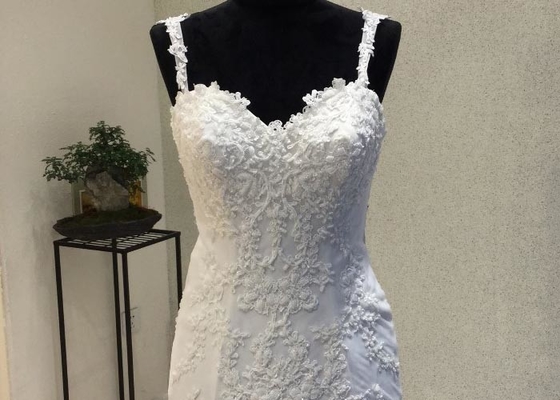 Crystal Beading Mermaid Prom Dresses / Luxury Long Tail Mermaid Wedding Dress