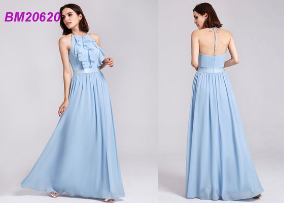 Elegante Hochzeits-Brautjungfern-Kleider Chiffon- langer spezieller Occation kleidet Vestido De Noiva